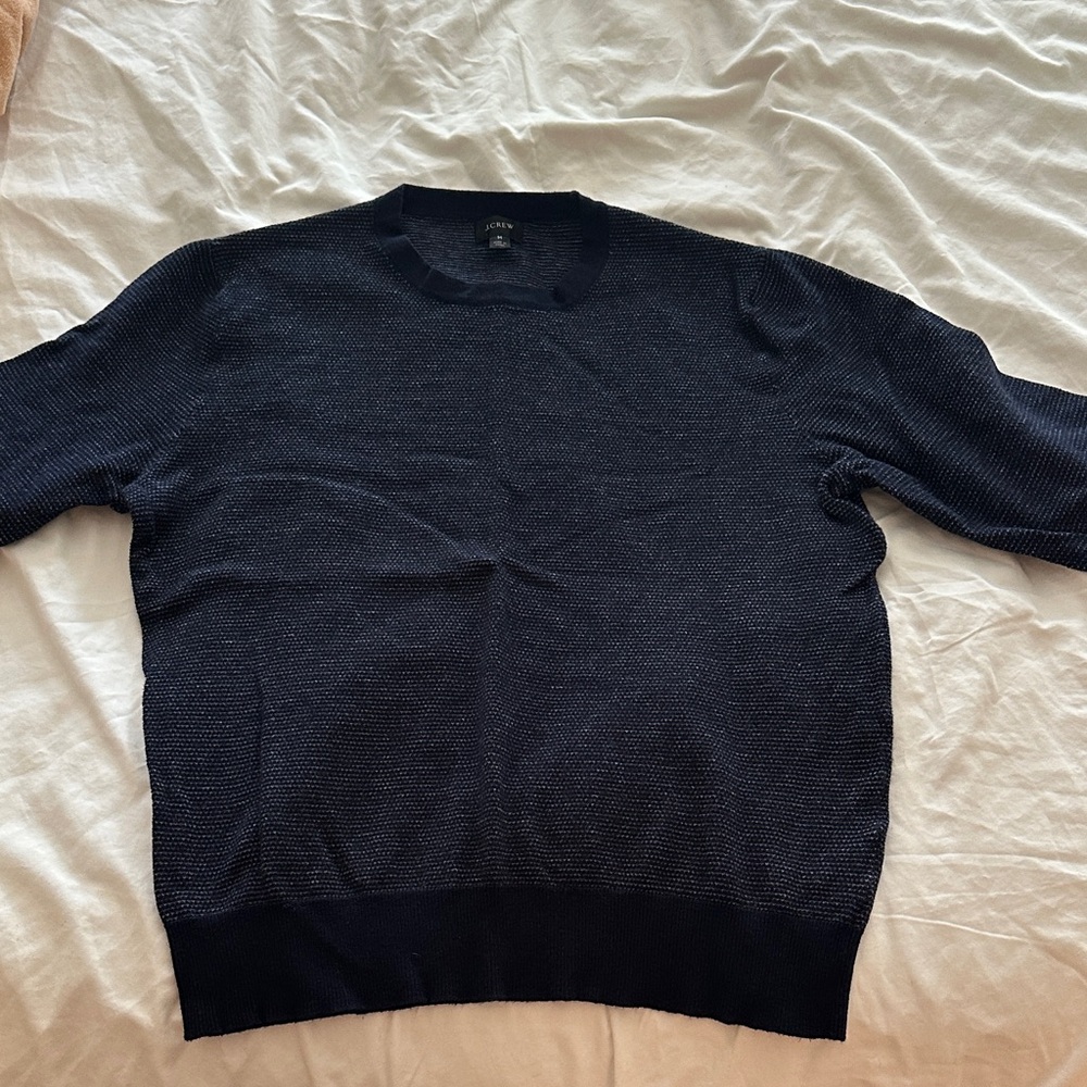 J. Crew Men's Dark Blue Crewneck Sweater